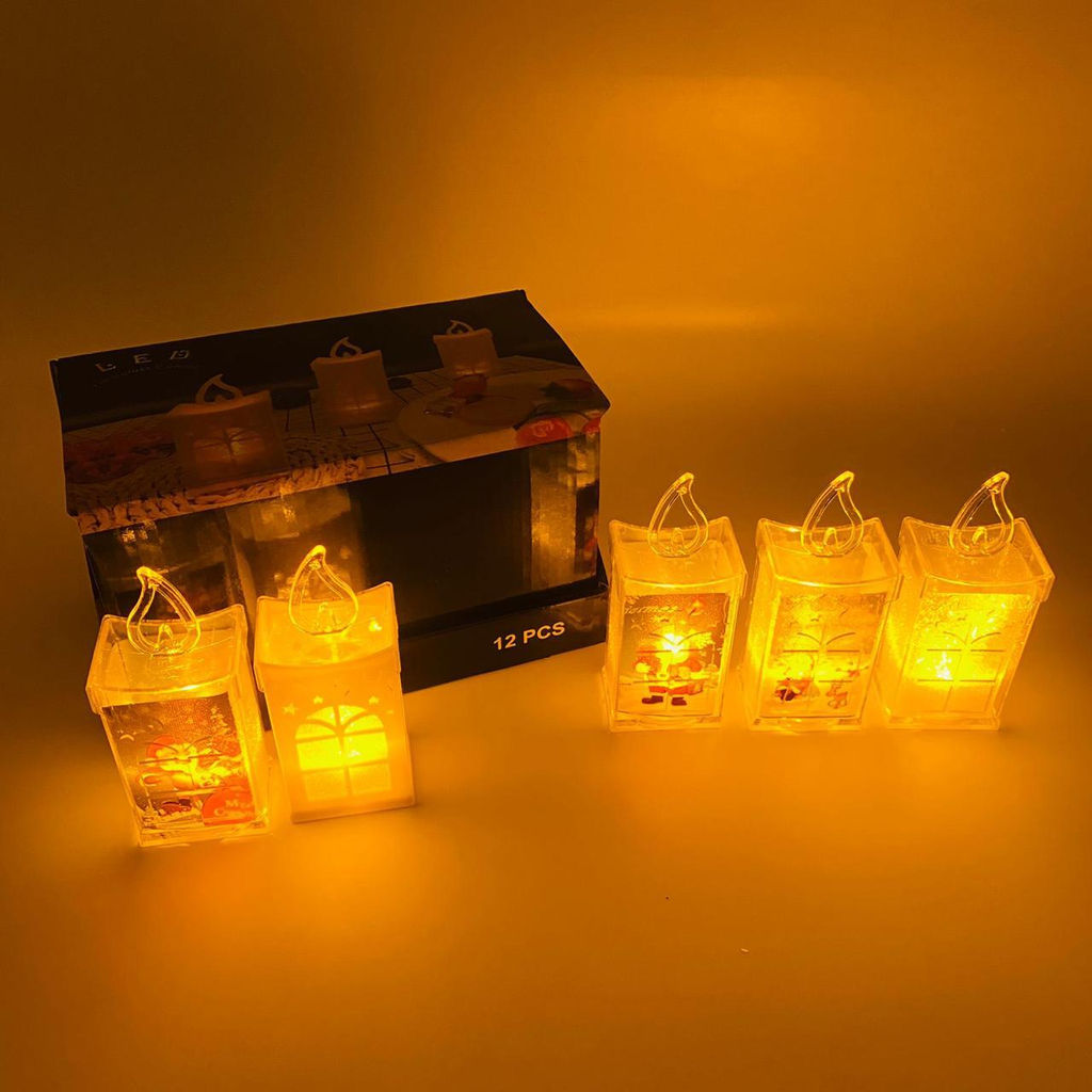 Новогоднее украшение - Ночник Свеча 12 шт в уп (арт. 6147-37) - Ип лебедев о.ю фото 2