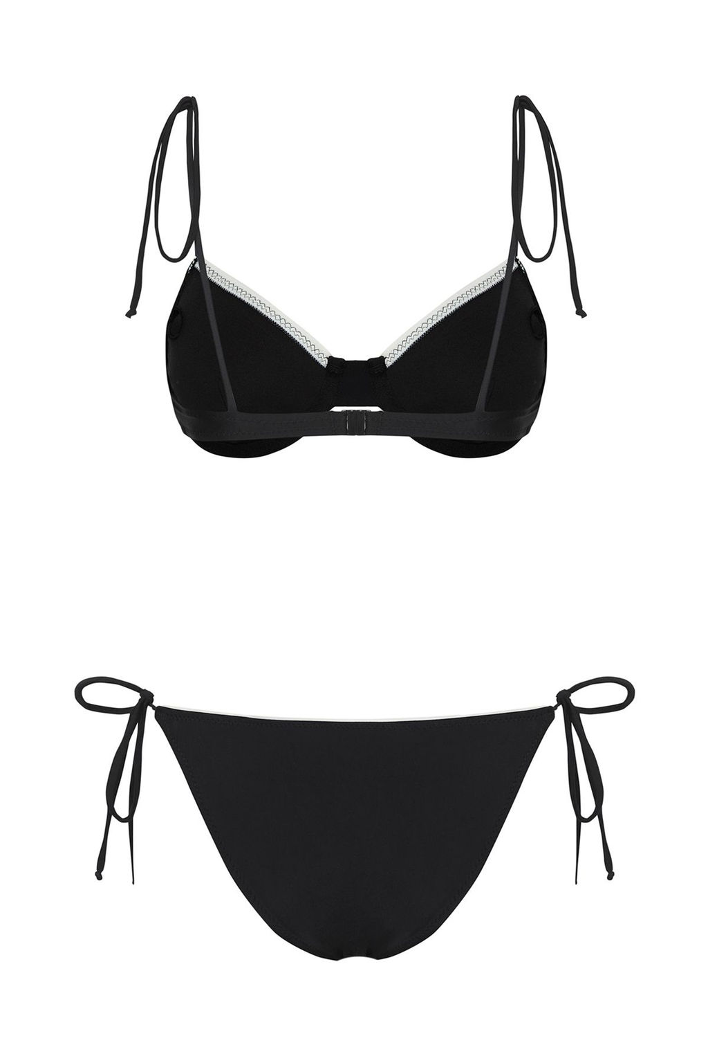 TRENDYOLMILLA Siyah Balconette Kontrast Biyeli Regular Pretty Bikini Tak?m? TBESS25BT00073  фото 11