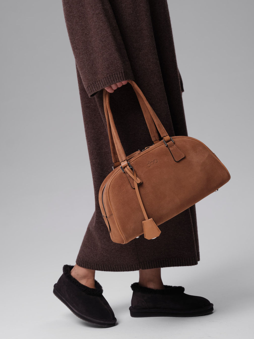 Замшевая сумка Charlotte DBR 31358 светло-коричневый  фото 7