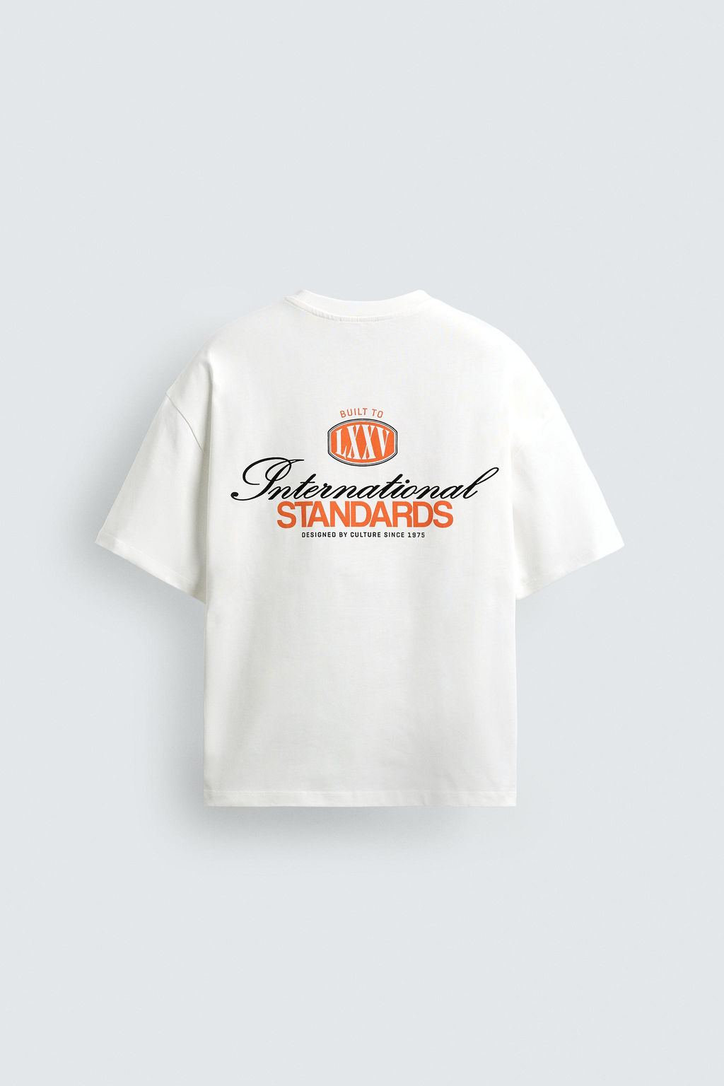 CAMISETA TEXTOS ESTAMPADOS CONTRASTE / Blanco roto - Zara фото 9