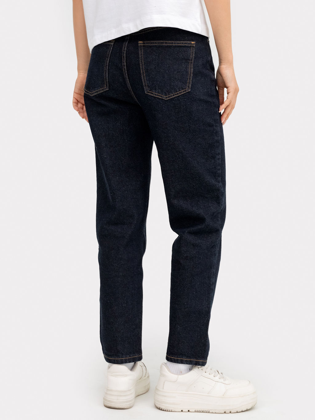 Брюки женские джинсовые темно-синие темно -синий 2023-DTW406-2 - Mark formelle фото 5