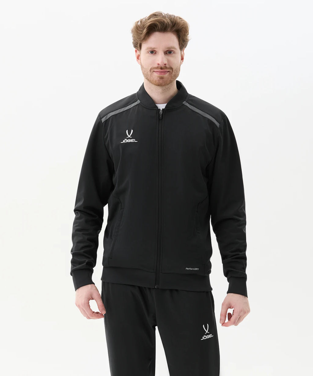 Олимпийка JOGEL DIVISION PerFormDRY Pre-match Knit Jacket, черный  фото 5