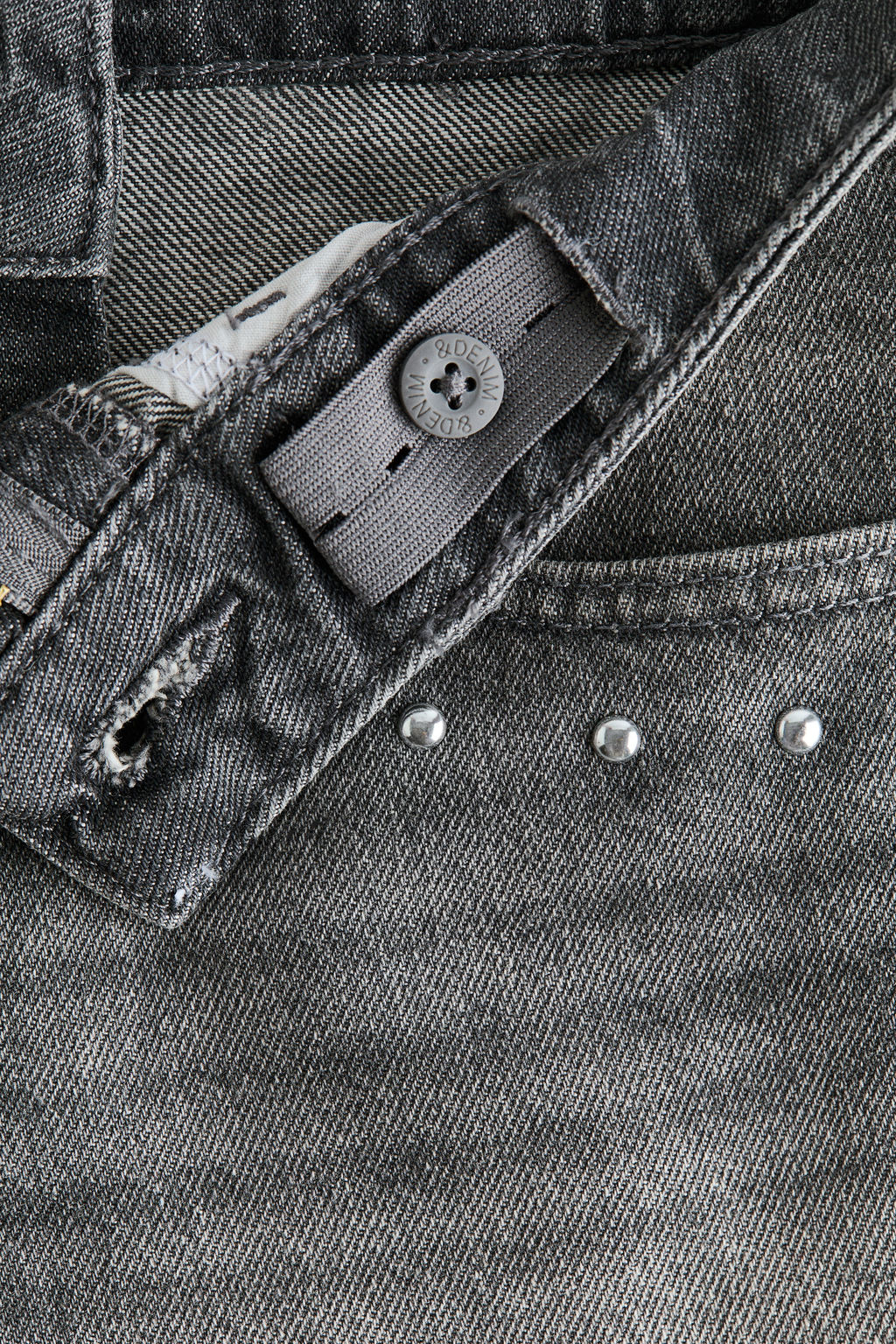 Vaquero corto con detalles bordados - H&m фото 5