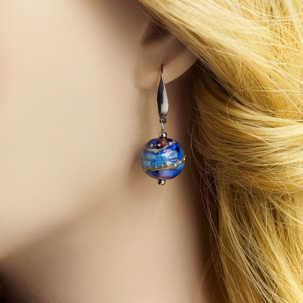 Серьги из муранского стекла HEAVEN LS2556 - Vloes фото 11