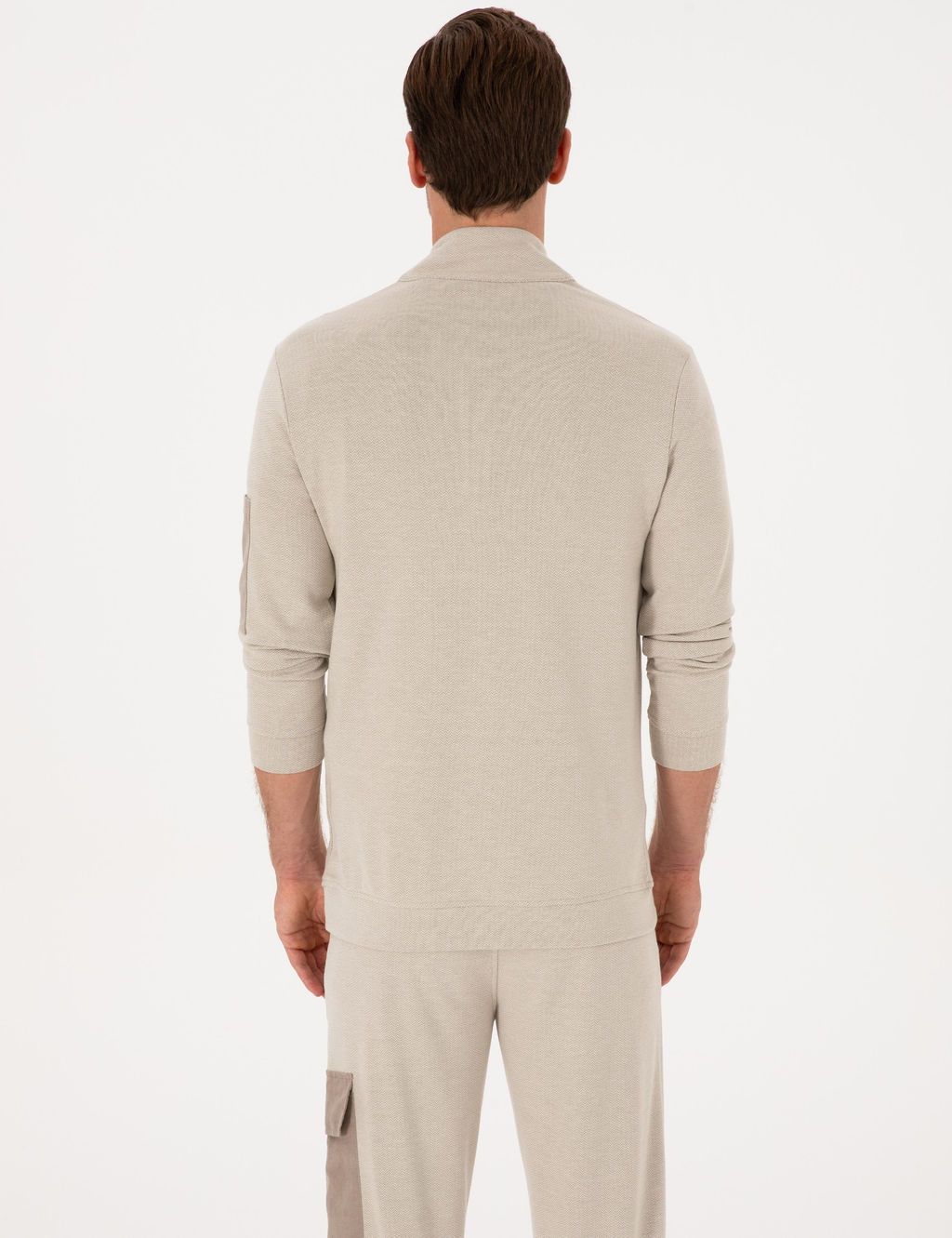 Bej Regular Fit Sweatshirt - Cacharel фото 5