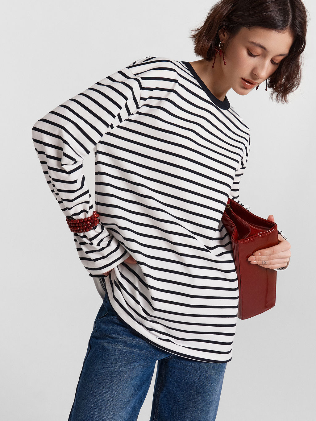 Джемпер женский в полоску - Mark formelle фото 2