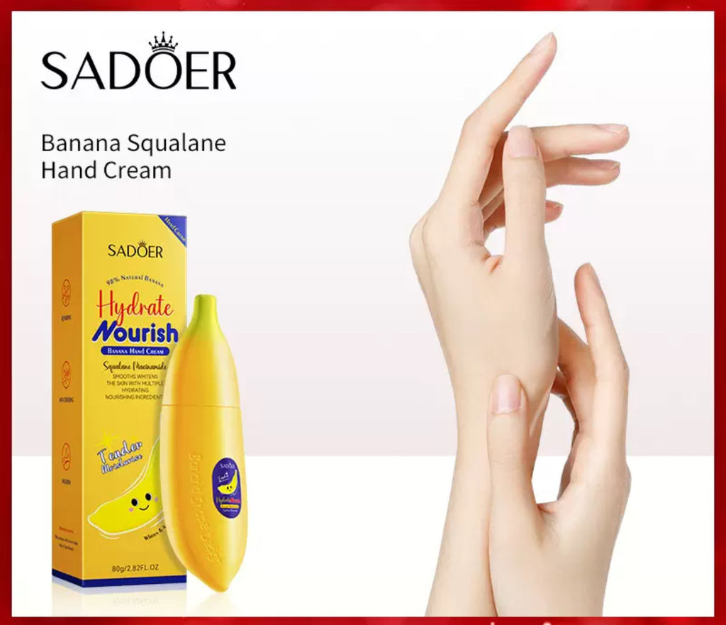 Увлажняющий крем для рук с ароматом банана - Sadoer фото 5