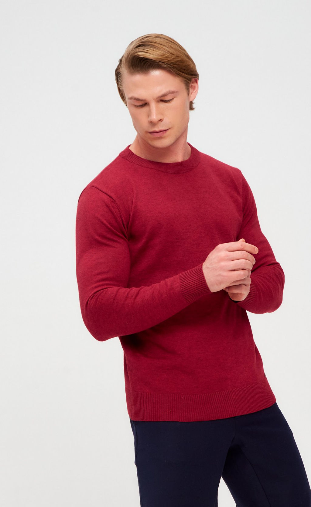 Джемпер мужской однотонный F310-0502 красный - Primm фото 9