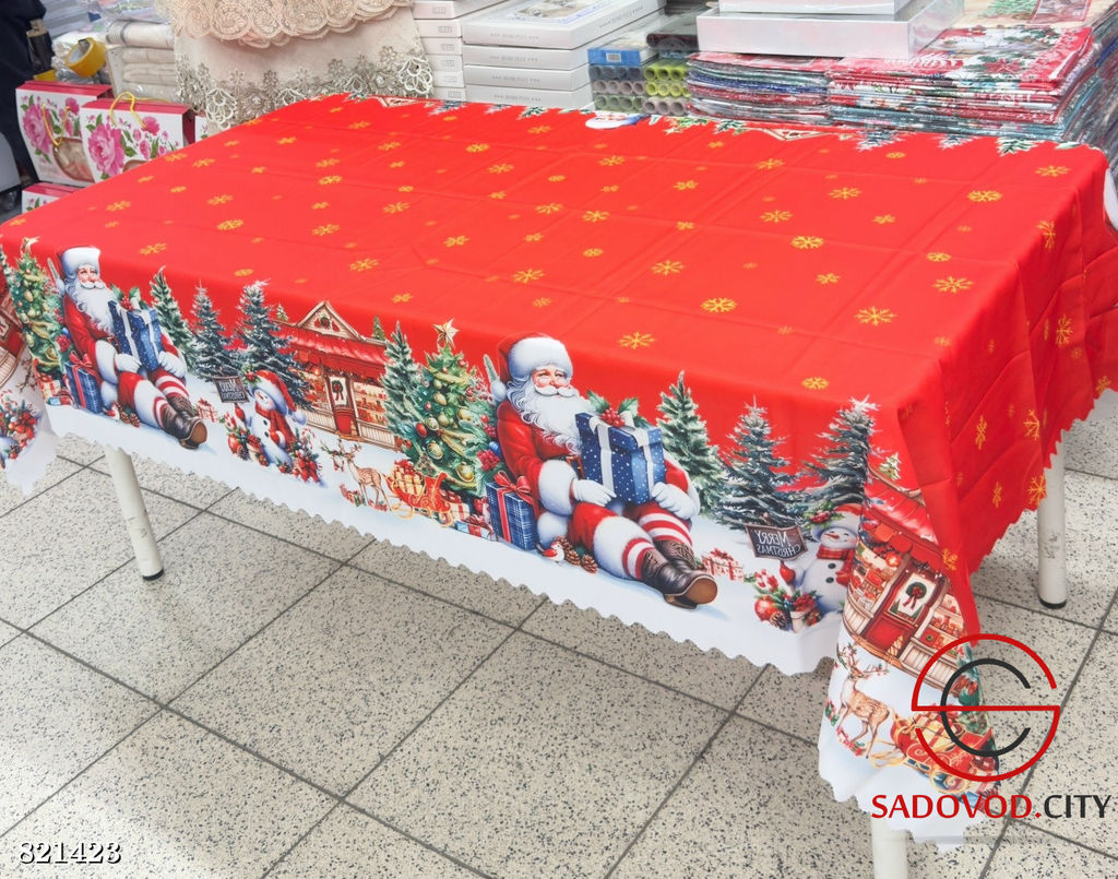 Скатерти новогодние с рисунком