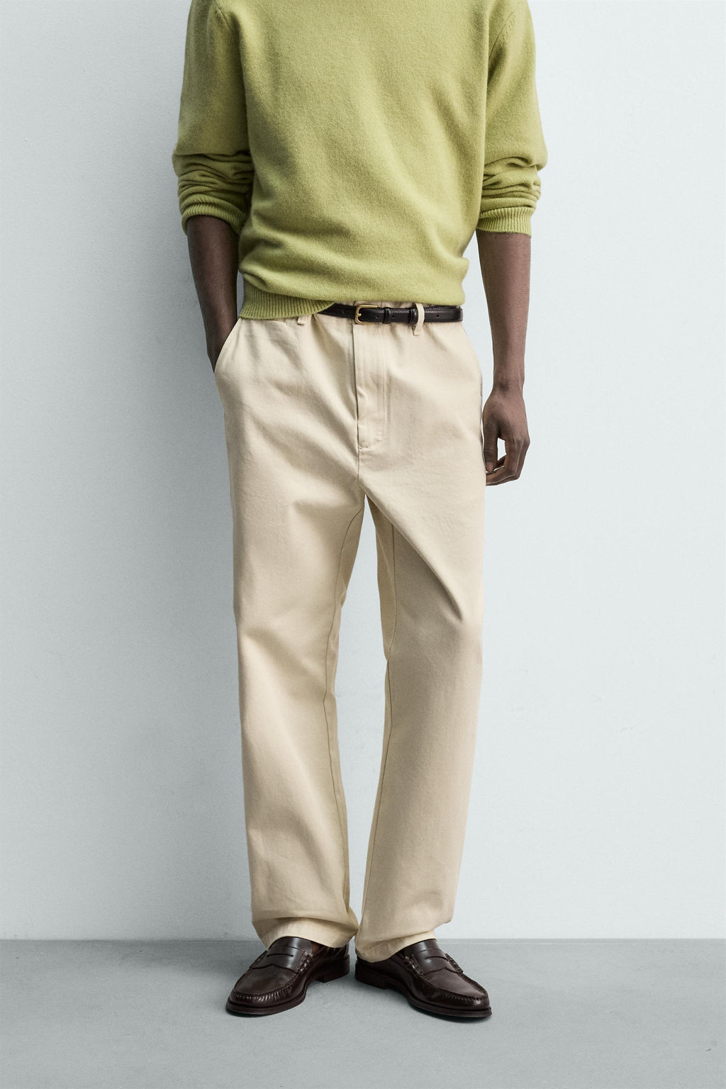 PANTALON CHINO REGULAR FIT / Beige claro - Zara фото 2