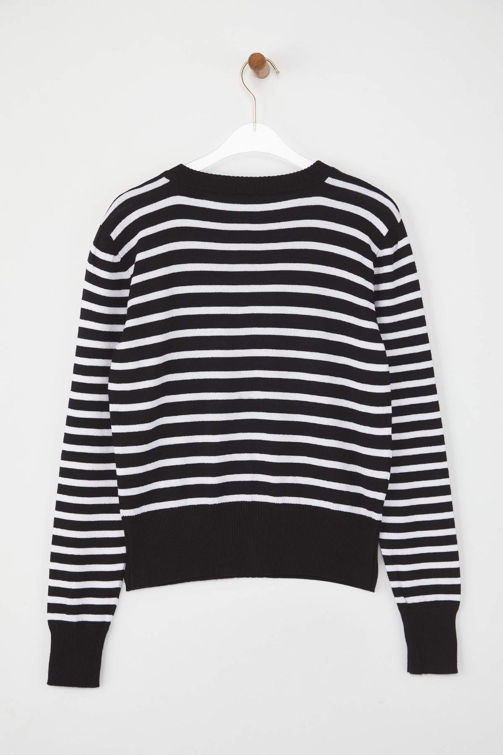 Siyah Pamuk Kar?s?ml? Basic Triko H?rka TWOAW26HI00187