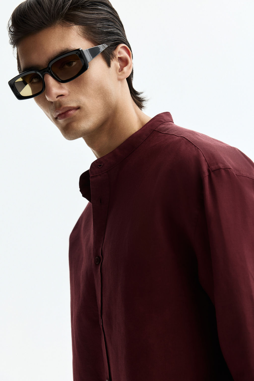 Camisa en mezcla de lino Relaxed Fit - H&m фото 6