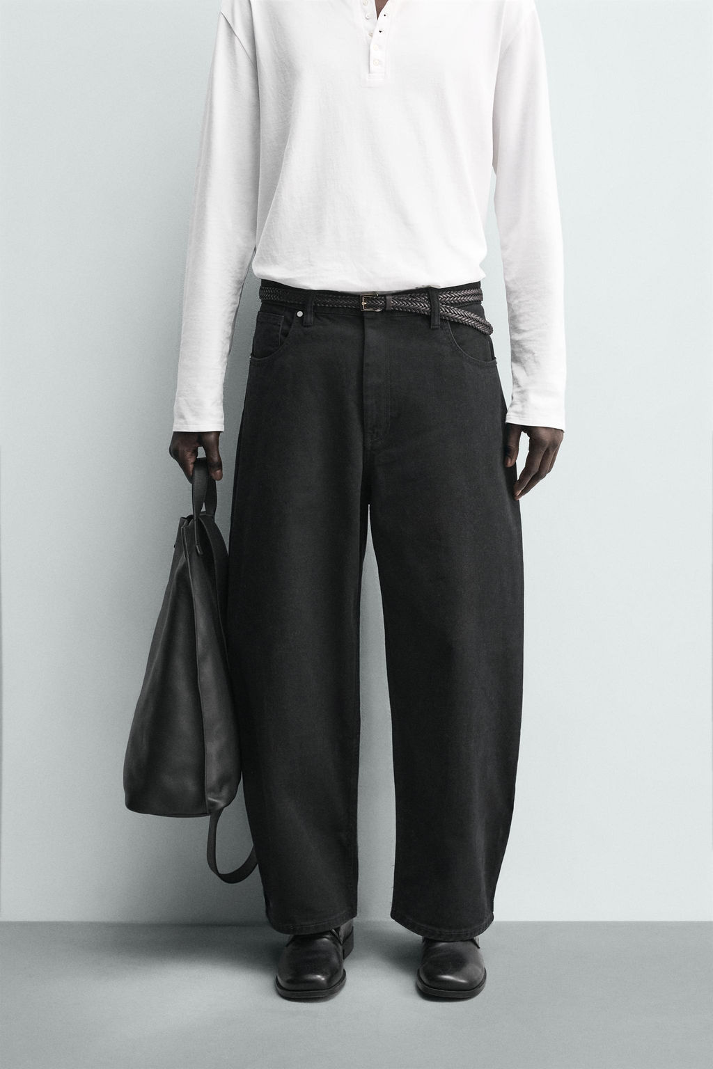 JEANS WIDE FIT / Negro - Zara фото 2
