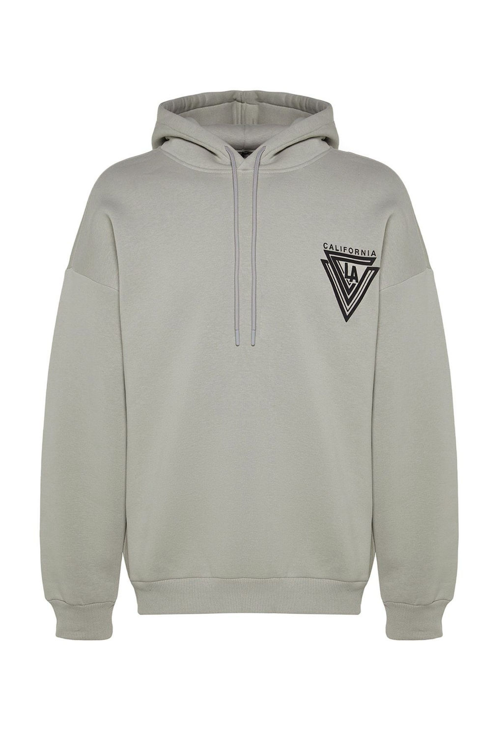 TRENDYOL MAN Turuncu %100 Pamuk Kapusonlu / Genis Kesim Kolej Bask?l? Ici Polarl? Sweatshirt TMNAW24SW00063 - Trendyolmilla фото 11