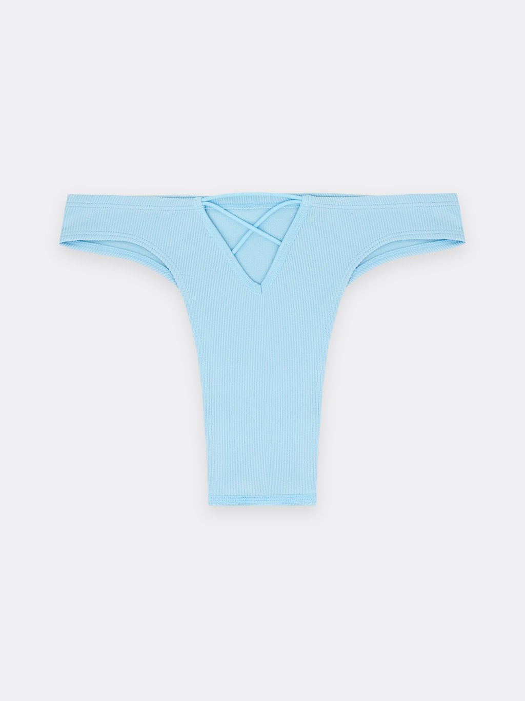 Цена за 2 штуки! Трусы женские бразилиана в голубом цвете небесный 412717