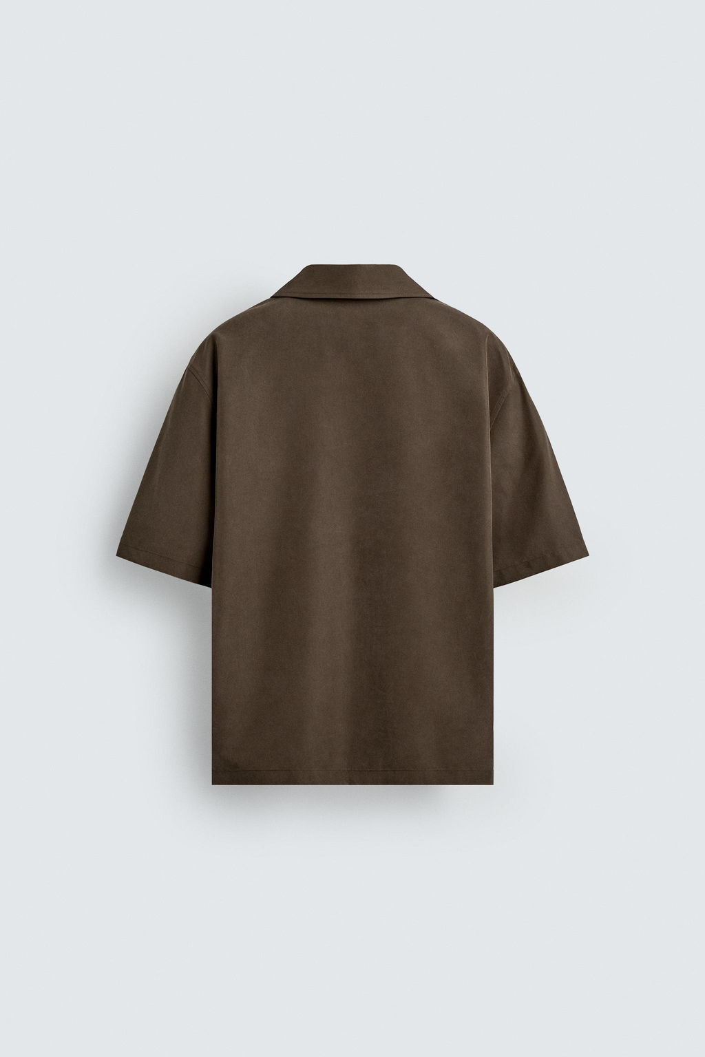 CAMISA POLO FLUIDA / Khaki - Zara фото 8