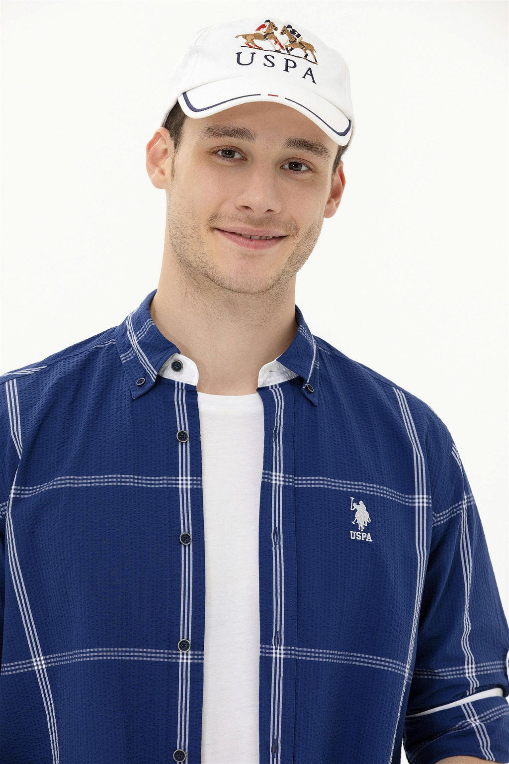 U. S. Polo Assn / Мужская темно-синяя рубашка с длинным рукавом - U.s. polo assn фото 10