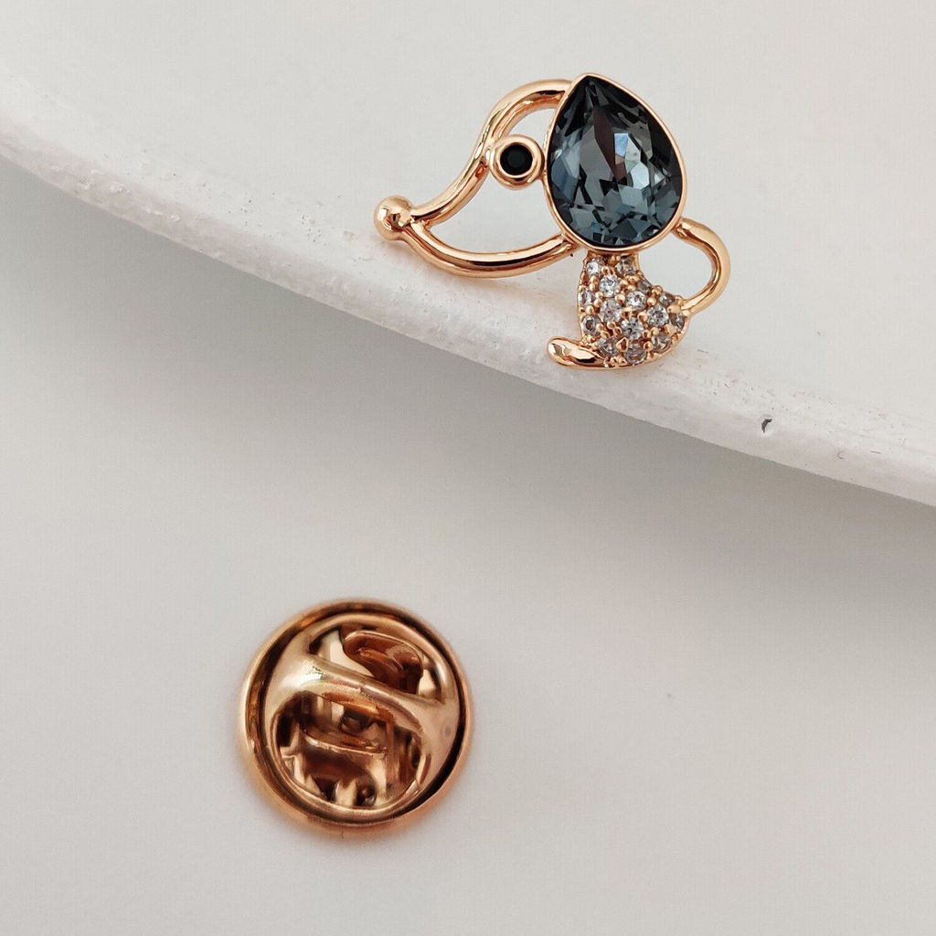 Брошь-значок с кристаллами Swarovski - Vel vett фото 2