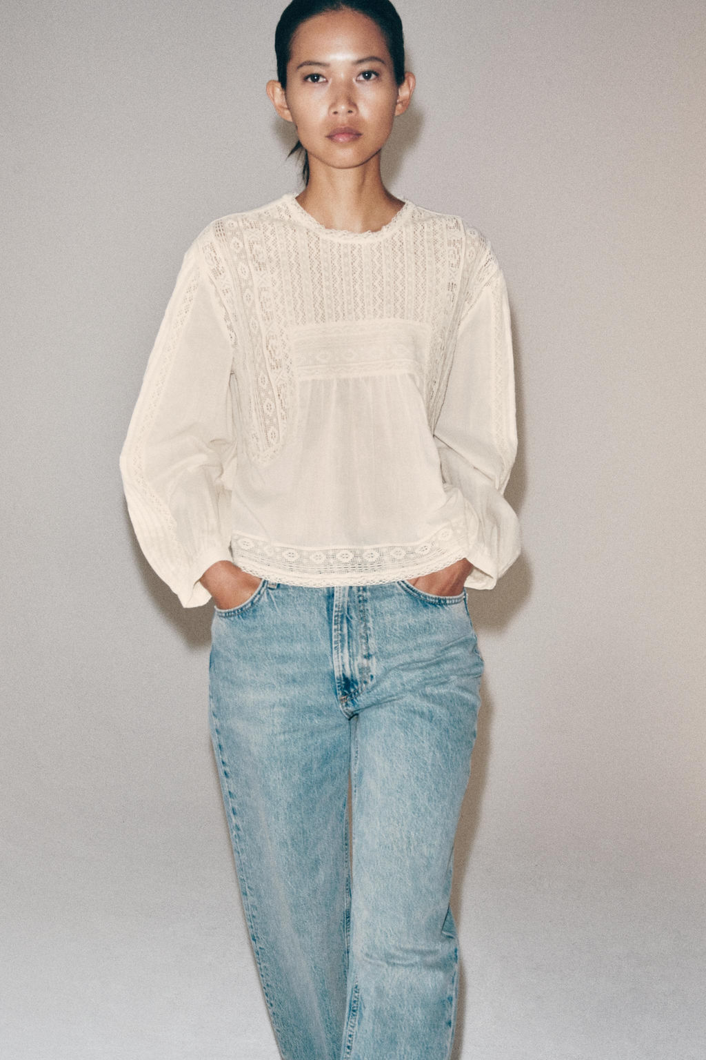 ZW COLLECTION EMBROIDERED SHIRT - Zara фото 19
