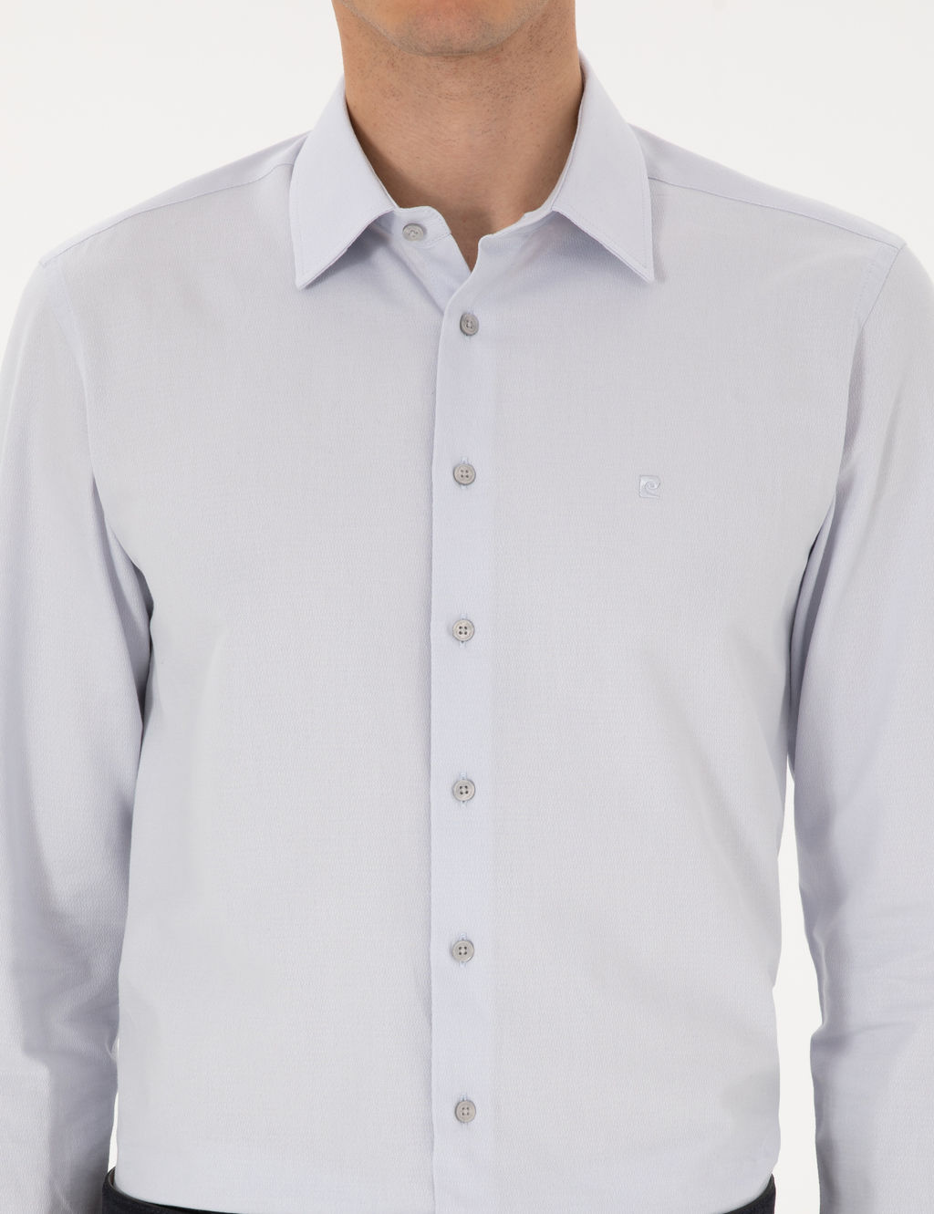Gri Slim Fit Arm_rl_ Uzun Kollu G_mlek