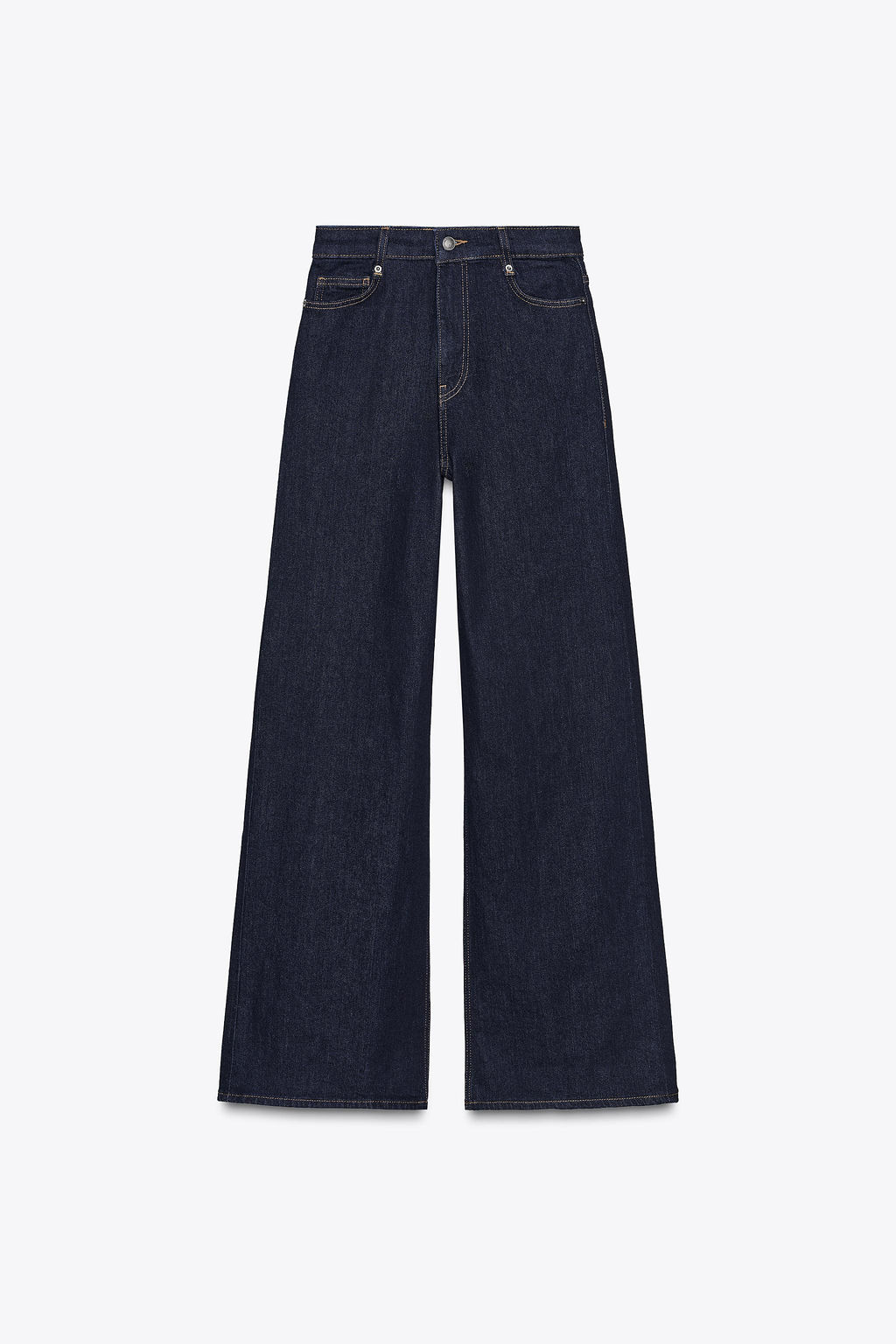 ZW COLLECTION HIGH-WAIST WIDE-LEG JEANS - Zara фото 6