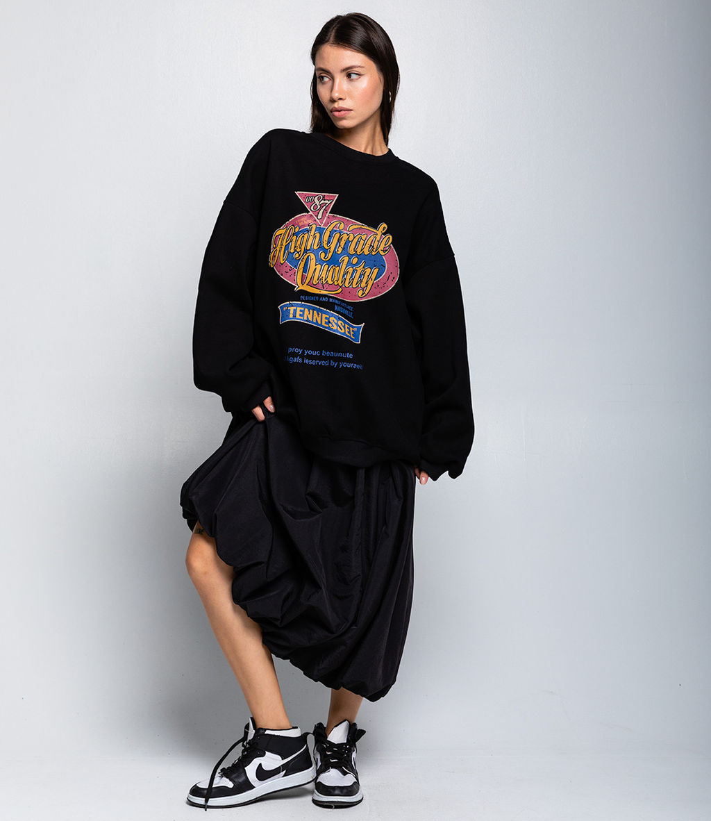 Свитшот #КТ6603 (5), чёрный