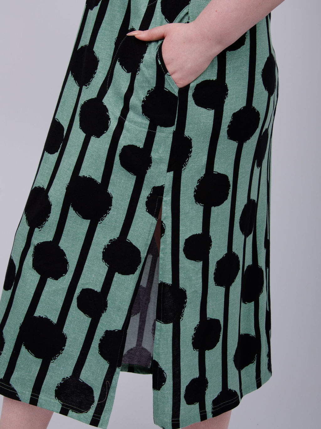 Сарафан "Сити 5" зелёный, трикотаж