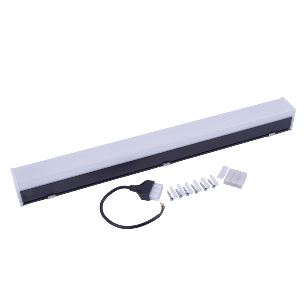 ULO-N10A-40W/6500K/L120 IP40 BLACK Светильник линейный светодиодный подвесной. Прямой, 120см. Белый свет (6500K). 4000Лм. Алюминий. Цвет черный. TM Uniel