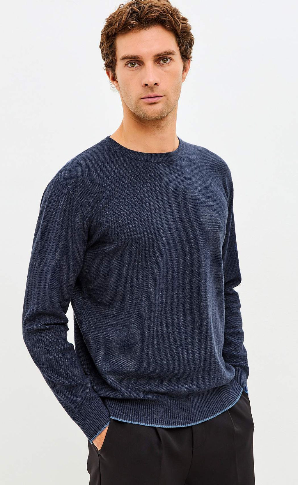 Джемпер F521-1566 d.blue - Fine joyce фото 3