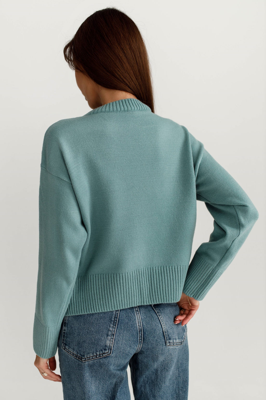 4103 ТЕМНО-БЕЖЕВЫЙ СВИТЕР - Karolina фото 12