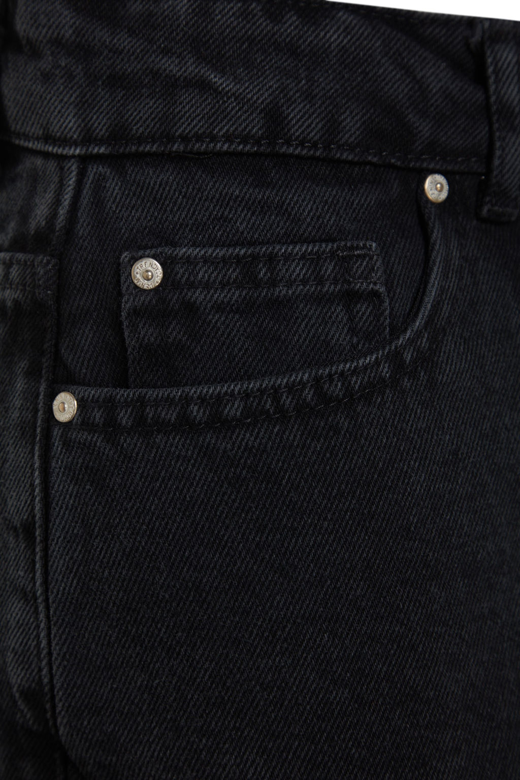 Siyah More Sustainable Mini Denim Sort Etek TWOSS23SR00190