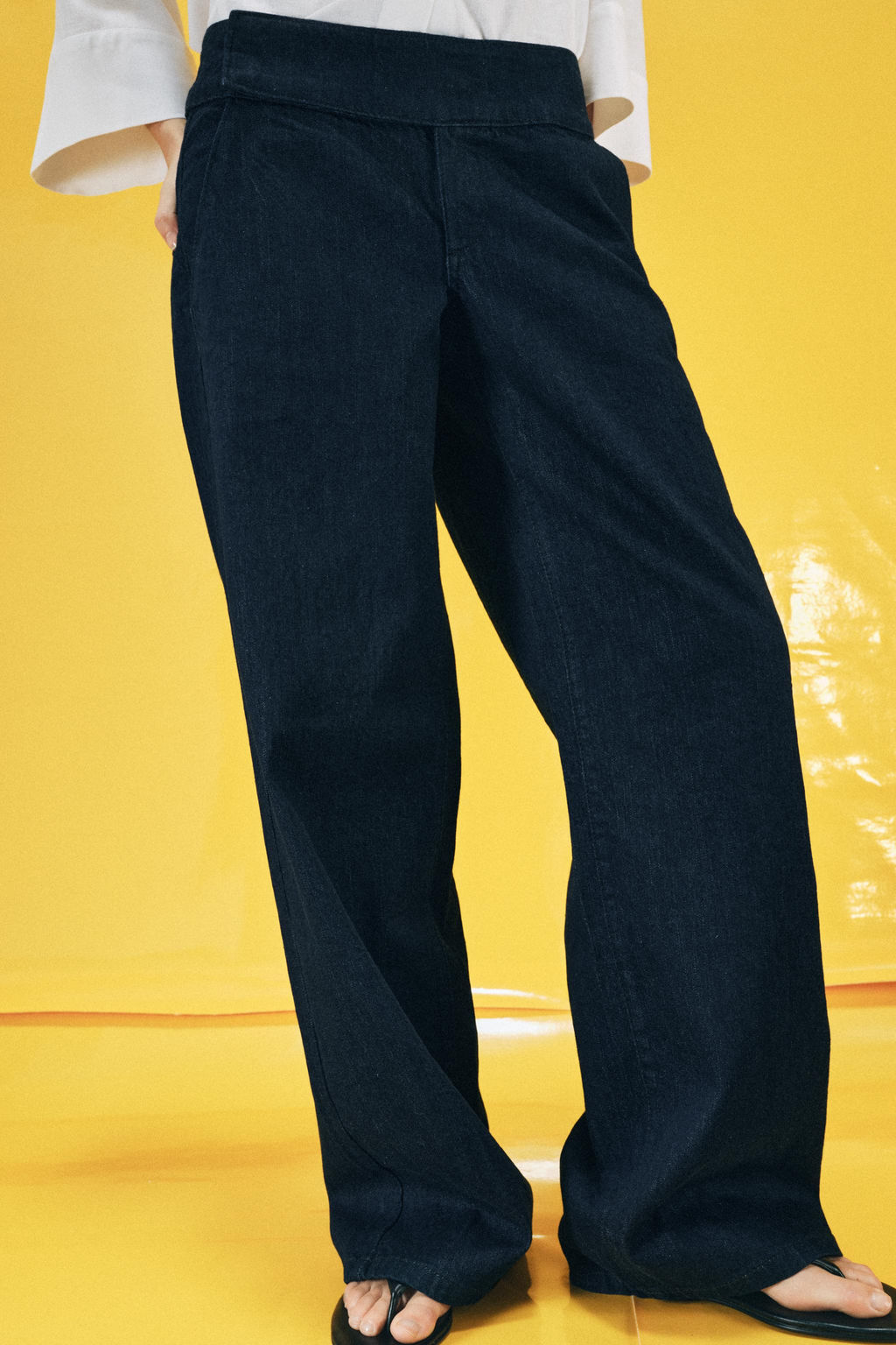 Z1975 WIDE-LEG HIGH-WAIST FULL LENGTH JEANS - Zara фото 8