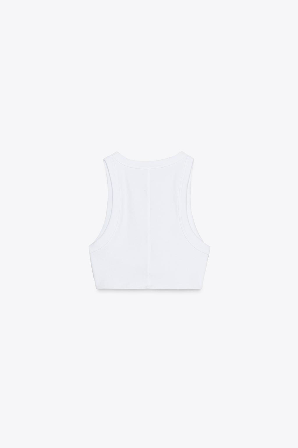 RIBBED STRAPPY TOP - Zara фото 9