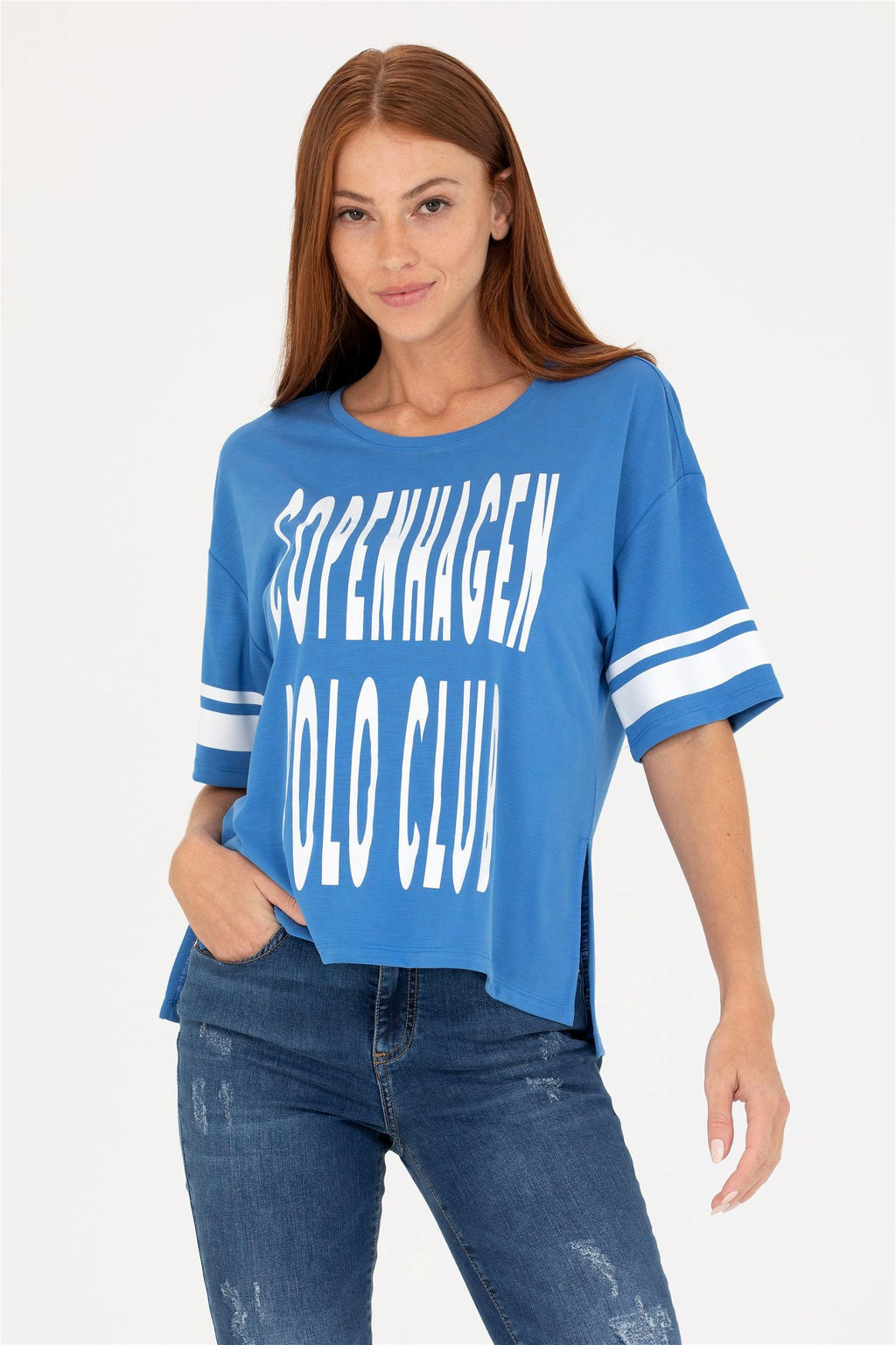 Kad_n Saks Bisiklet Yaka Ti__rt Sepette S_rpriz _ndirim