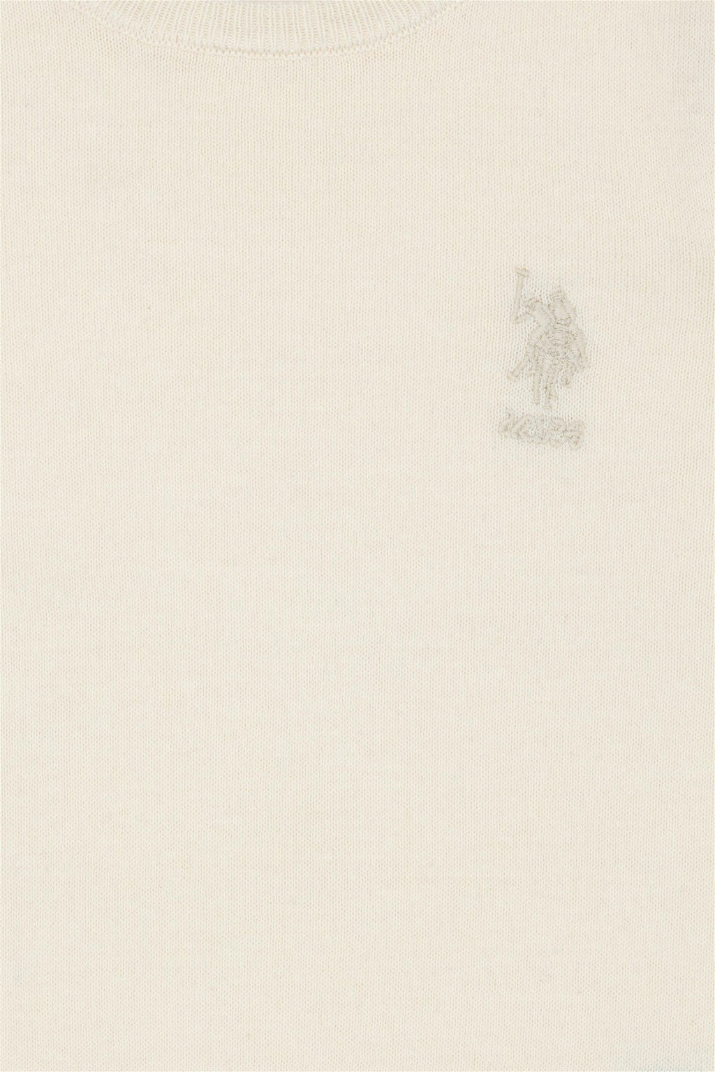 Кремовый базовый свитер для девочек - U.s. polo assn фото 4