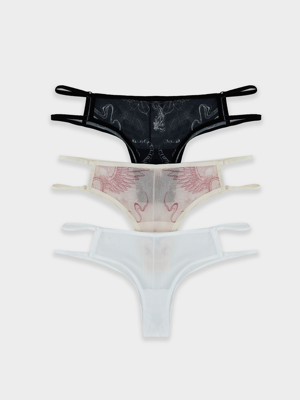 Цена за 2 штуки! Трусы бразилиана женские в наборе, 3 шт - Mark formelle фото 8