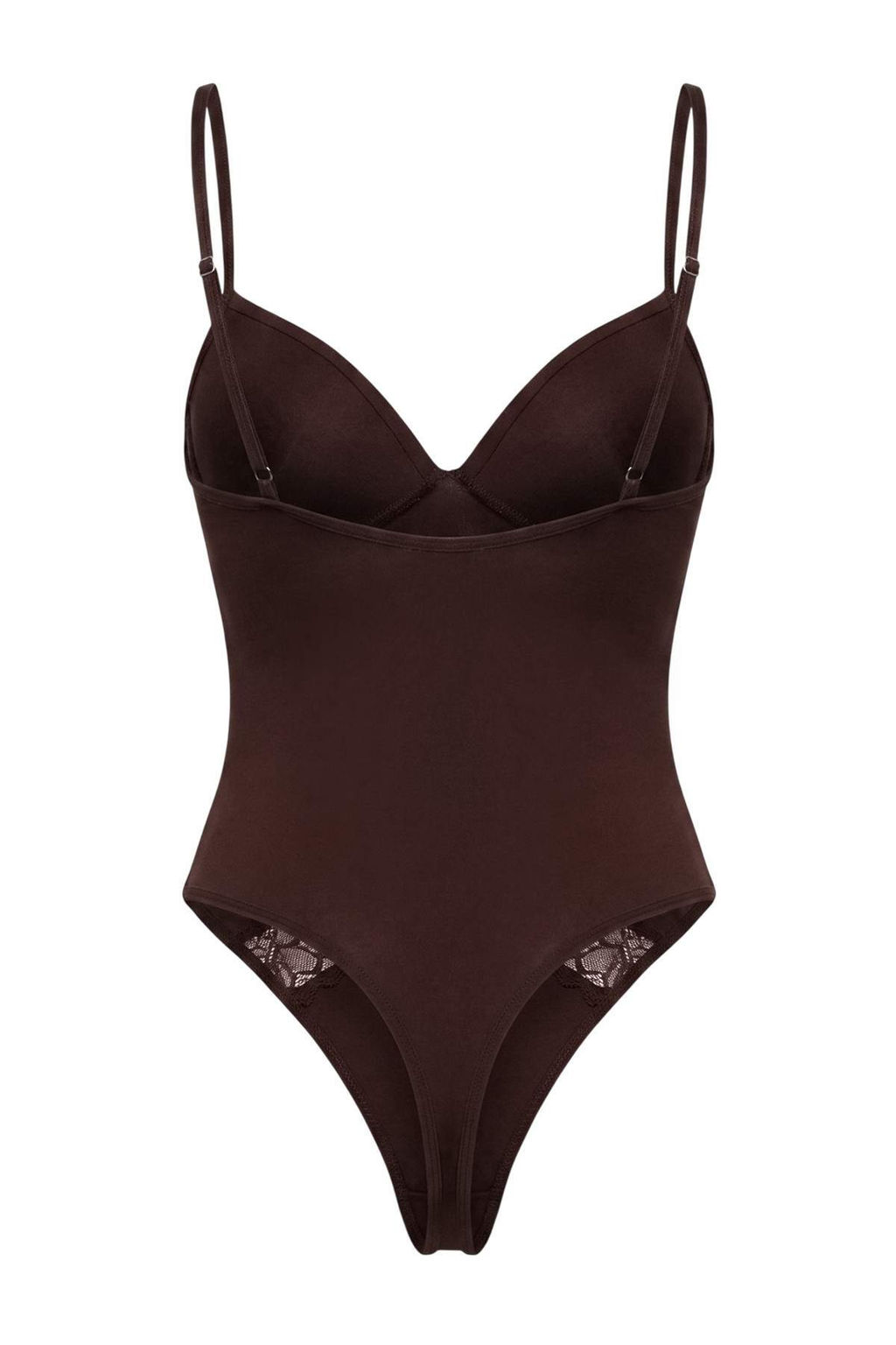 Kahverengi Dantel Fitted Body THMAW27BD00012 - Trendyolmilla фото 7