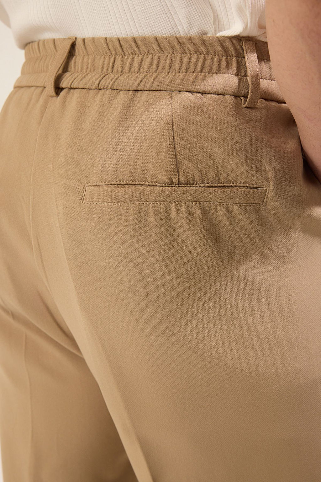 TRENDYOL MAN Bej Wideleg Baggy Rahat Kal?p Dokuma Kumas Pantolon TMNSS25PL00007 - Trendyolmilla фото 15