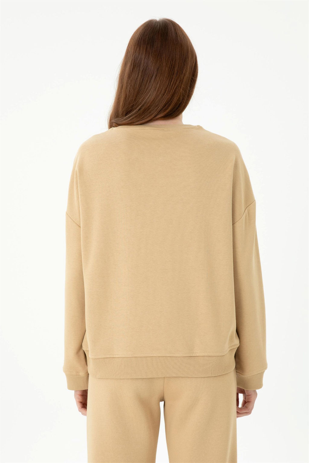 U. S. Polo Assn Женский свитшот песочного цвета - U.s. polo assn фото 5