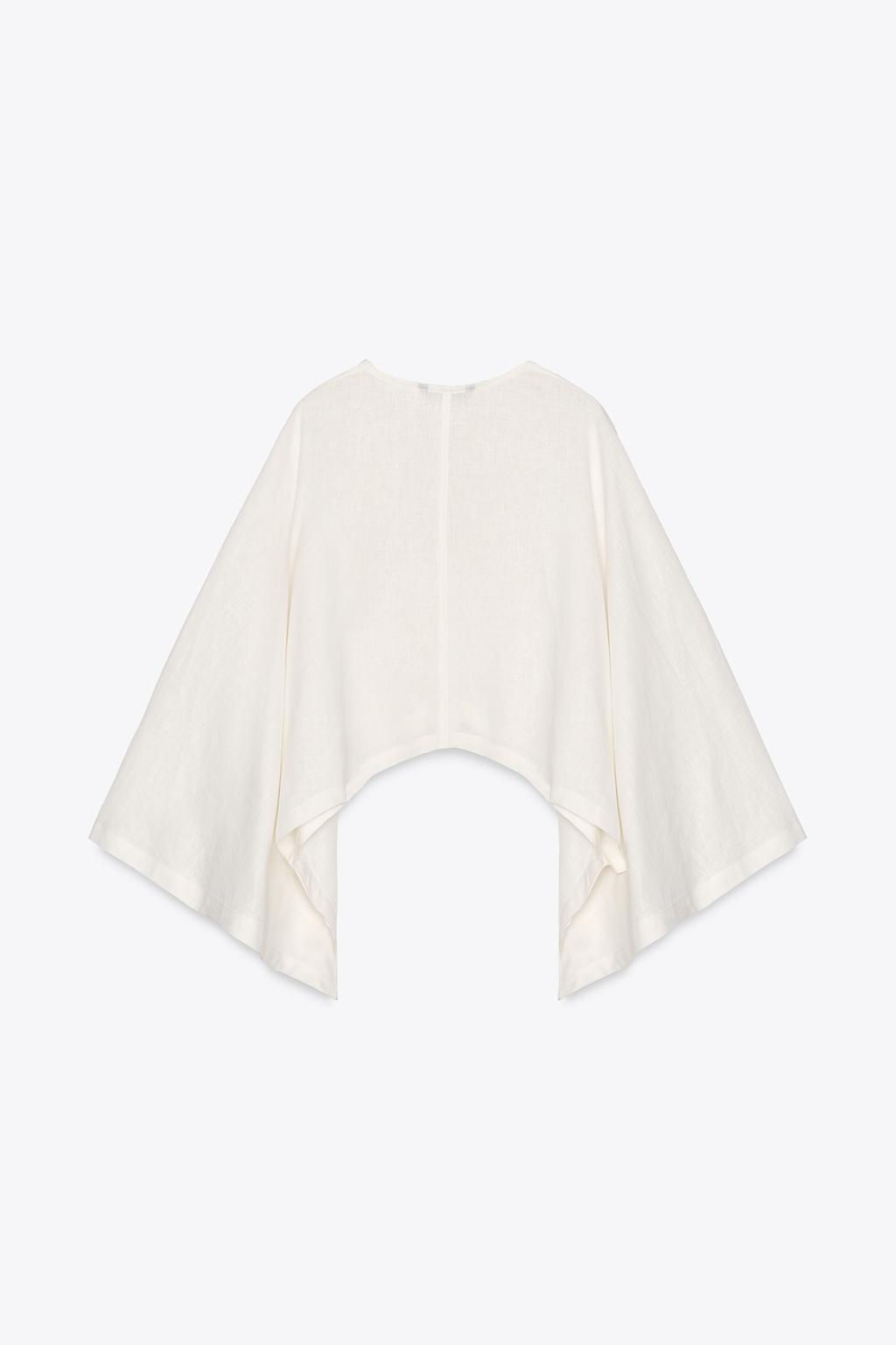ASYMMETRIC CAPE KIMONO - Zara фото 16