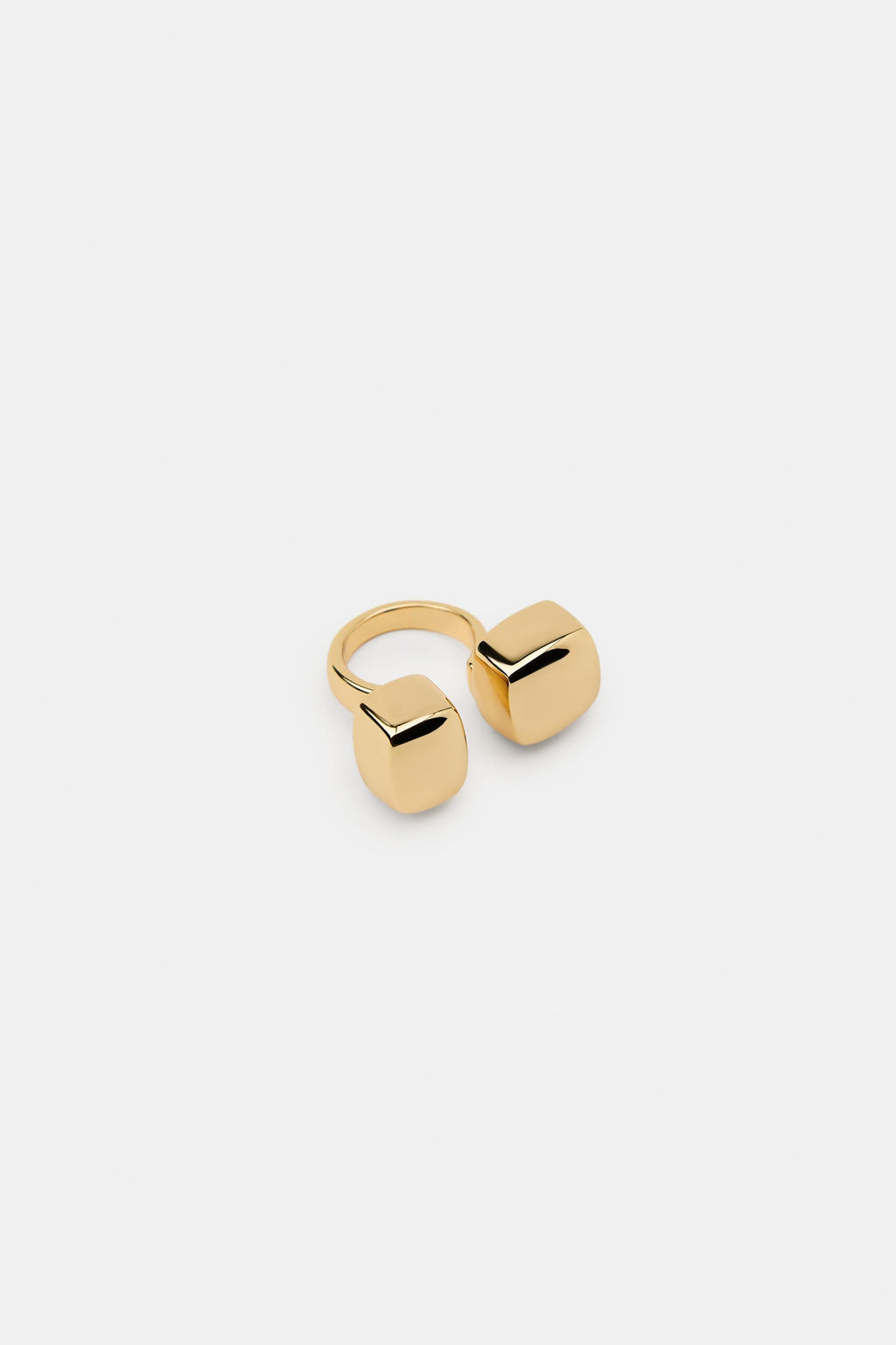PACK OF 2 GEOMETRIC SHAPED RINGS - Zara фото 3