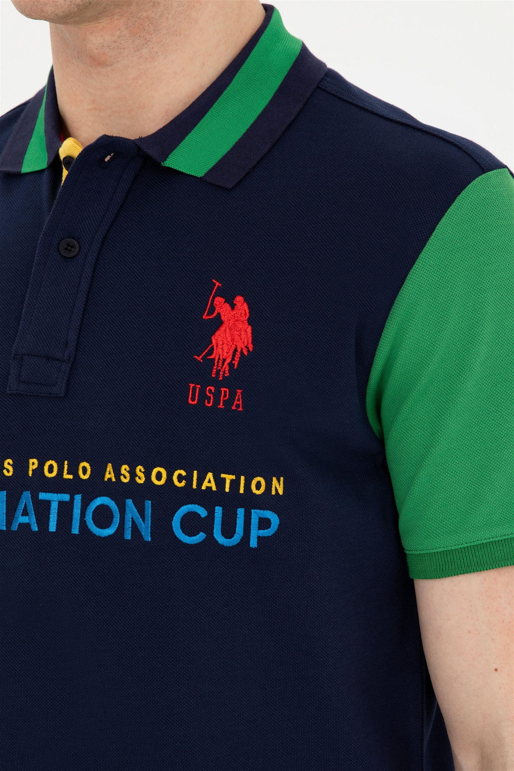 Мужская темно-синяя футболка Неожиданная скидка в корзине - U.s. polo assn фото 7