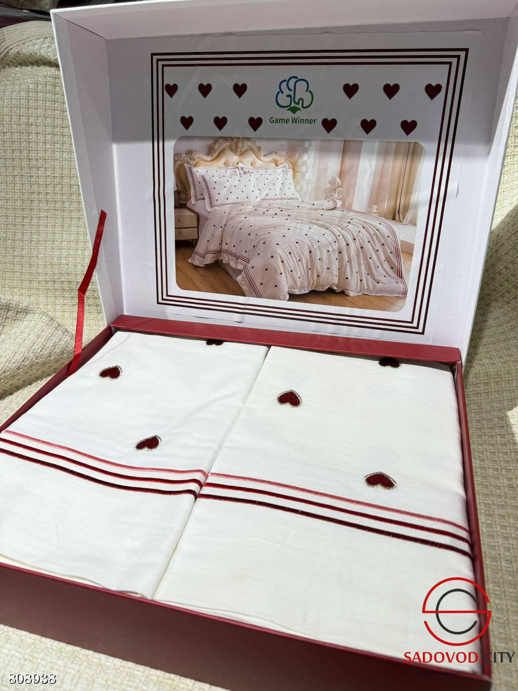 Комплект постельного белья из хлопка