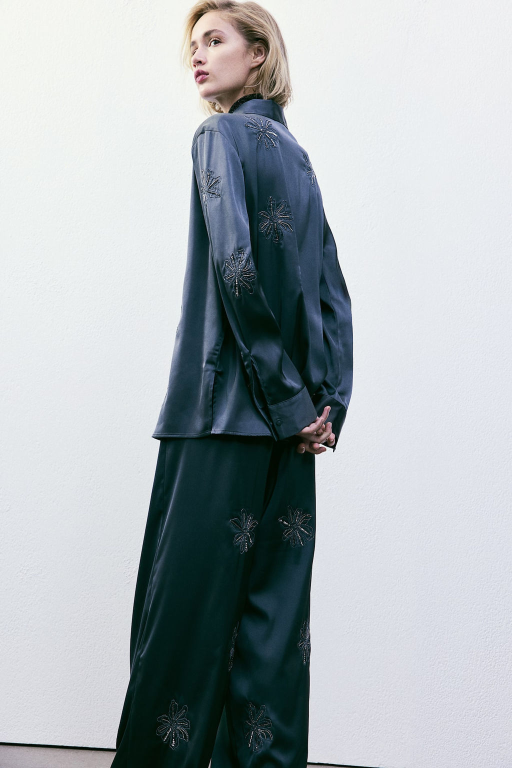 Pantalon bordado - H&m фото 3