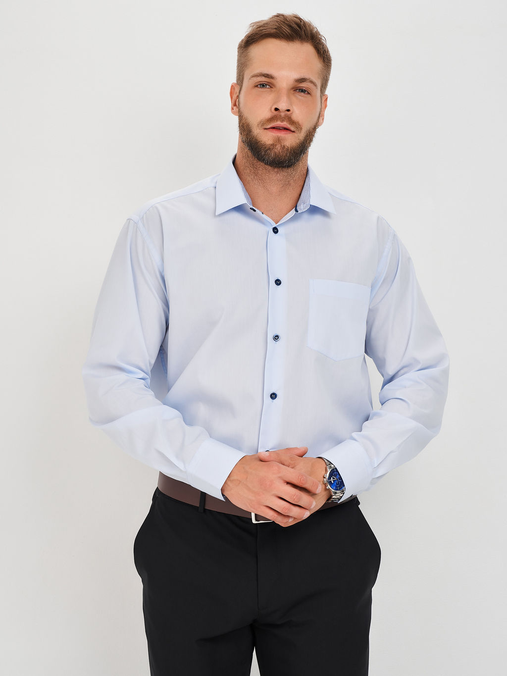 Сорочка мужская длинный рукав CASINO c210/157/064/3p  фото 6