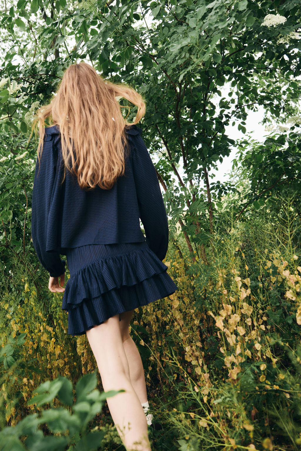 Falda escalonada con cord?n de ajuste - H&m фото 8