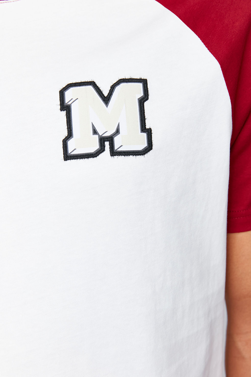 TRENDYOL MAN Bordo Ekru Nak?sl? Reglan Kol Orme Sortlu Pijama Tak?m? TMNSS24PT00007 - Trendyolmilla фото 4