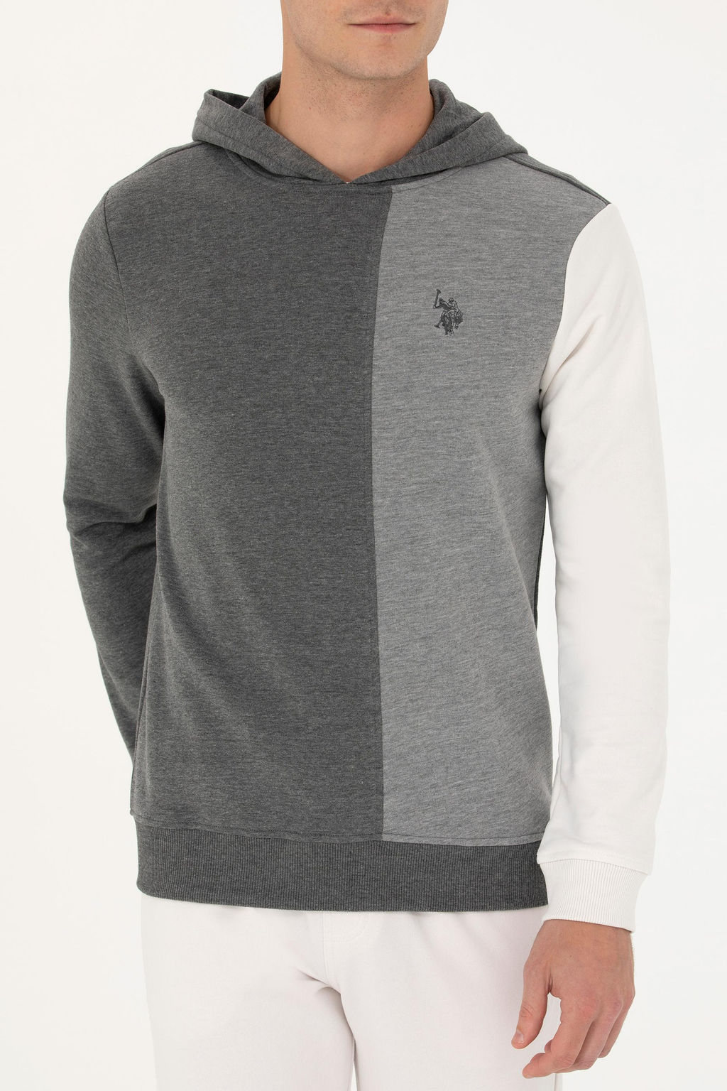 U. S. Polo Assn Мужской свитшот антрацитового меланжа - U.s. polo assn фото 21
