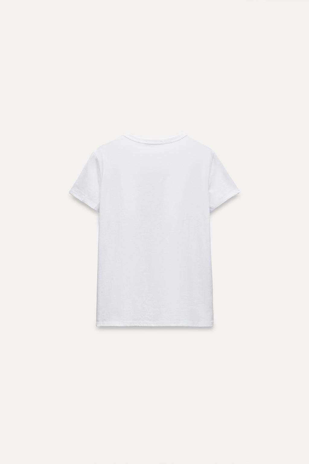 T-SHIRT WITH POCKET - Zara фото 10