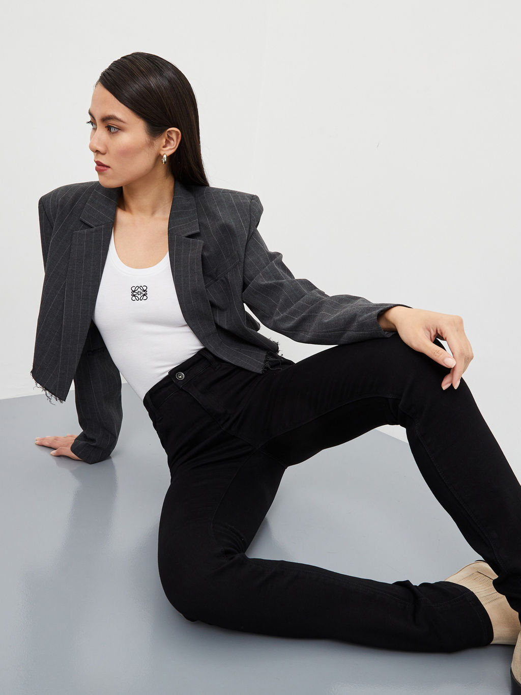 Утепленные Женские джинсы зауженного кроя Ут. Ворс - Mossmore фото 12